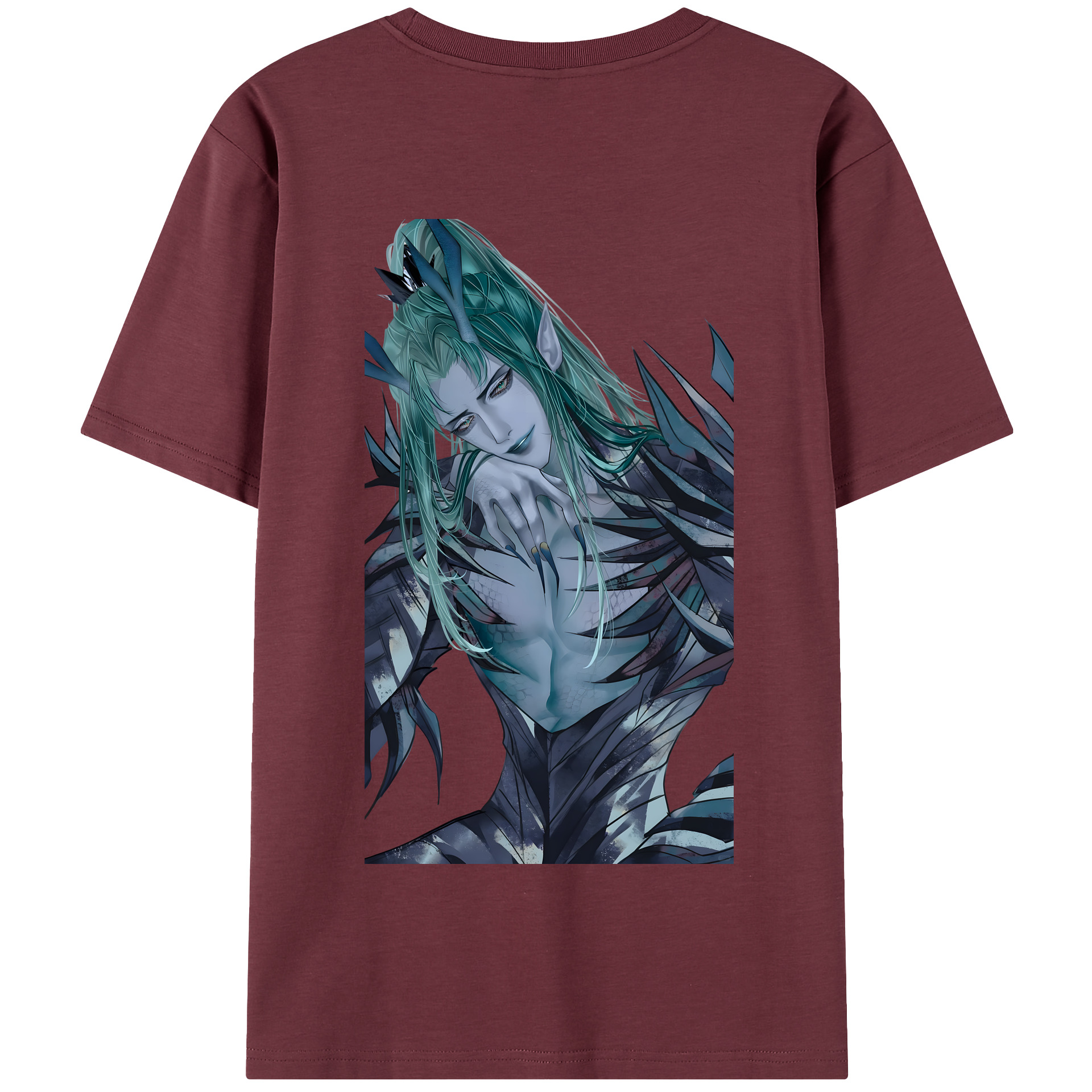 （画像用） Ne Zha 2 ナタ 魔童の大暴れ 綿100％半袖Tシャツ（背面プリント）